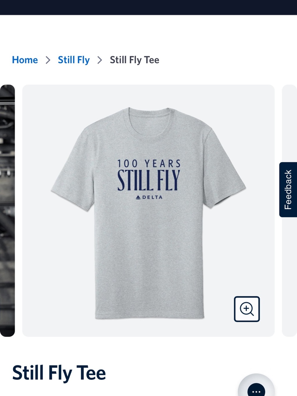 Delta Still Fly Tee - Gray